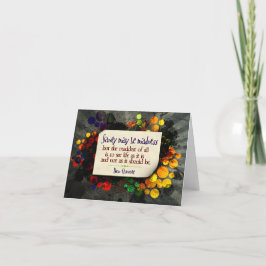 ドンキホーテ感動的引用文「狂気」 サンキューカード