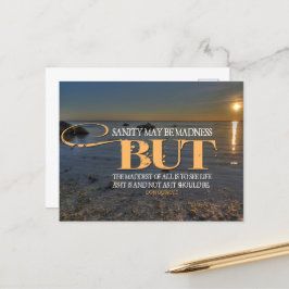 ドンキホーテ感動的引用文「狂気」 ポストカード