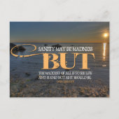 ドンキホーテ感動的引用文「狂気」 ポストカード (正面)