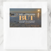 ドンキホーテ感動的引用文「狂気」 長方形シール (バッグ)