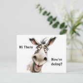 ドンキーことわざ頼ハイとズの調子は?編集可能 ポストカード (スタンド正面)