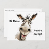 ドンキーことわざ頼ハイとズの調子は?編集可能 ポストカード (正面/裏面)