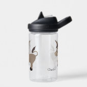 ドンキーイラストレーション名前をカスタムする ウォーターボトル (左面)