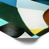 ドンキーカラフルおもしろい幾何学的抽象芸術アート ポスター (コーナー)