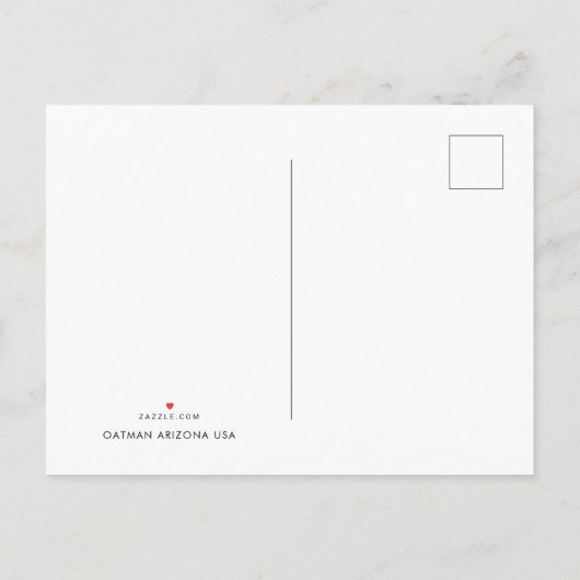 ドンキータウンオアトマンアリゾナ 案内ポストカード (裏面)