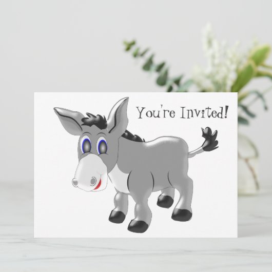 ドンキーデザイン任意大事な行事 招待状 (スタンド正面)