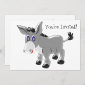 ドンキーデザイン任意大事な行事 招待状 (正面/裏面)