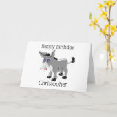 ドンキーデザイン誕生日 カード (黄色い花)