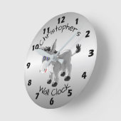 ドンキーデザイン ラウンド壁時計 (傾斜)