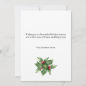 ドンキーハッピーホリデーズビジネスクリスマスカード (裏面)