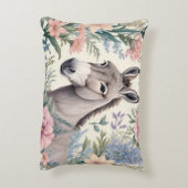 ドンキーパステル魅力的フラワーズファームアニマル アクセントクッション (裏面(縦))