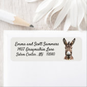 ドンキーファームかわいい水彩画 ラベル (インサイチュ)