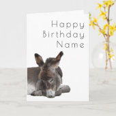 ドンキーフォーアルデコ誕生日 カード (黄色い花)