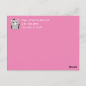 ドンキーベビーアナウンスガールピンク ポストカード (裏面)