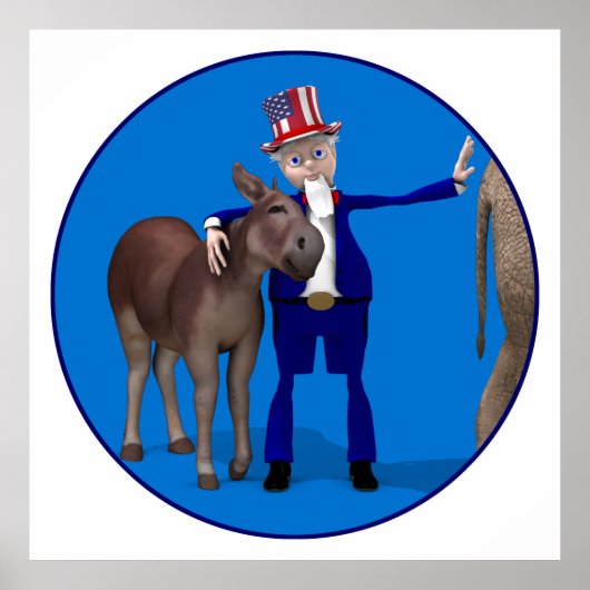 ドンキーラバーアンクルサム ポスター (正面)