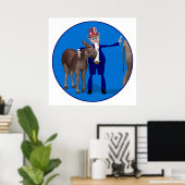 ドンキーラバーアンクルサム ポスター (ホームオフィス)