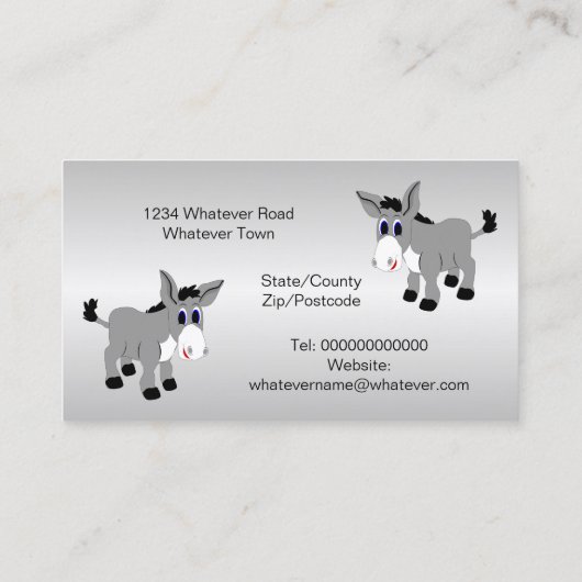 ドンキー聖域 名刺 (裏面)