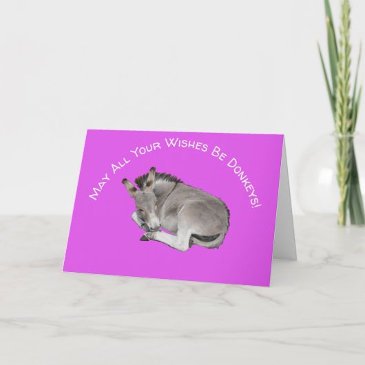 ドンキー誕生日ウィッシュ カード (正面)