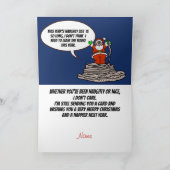 ドンキー&エレファントポリテおもしろいィカルクリスマスカード シーズンカード (内部)