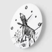 ドンキー·ブレイイング·ウォール·クロック ラージ壁時計 (傾斜)