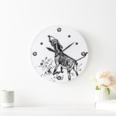 ドンキー·ブレイイング·ウォール·クロック ラージ壁時計 (ホーム)