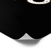 ドングズクラビニおもしろいウンチプンダークBG ポスター (角)