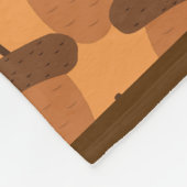 ドングリのフリースブランケットを握っているリス フリースブランケット (角)