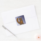 ドングリのリス スクエアシール (封筒)