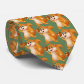 ドングリの首のネクタイを持つリス ネクタイ (ロール)