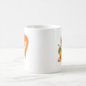 ドングリを持つリス コーヒーマグカップ (中央)