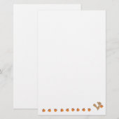 ドングリを持つリス 便箋 (正面/裏面)