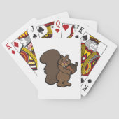 ドングリ付きのリス トランプ (裏面)