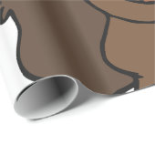 ドングリ付きのリス ラッピングペーパー (ロールコーナー)