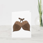 ドングリ素朴ンズオータムフォレスト自然 カード (正面)