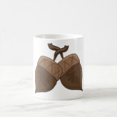 ドングリ素朴ンズオータムフォレスト自然 コーヒーマグカップ (中央)