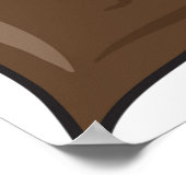 ドングリ素朴ンズオータムフォレスト自然 ポスター (角)