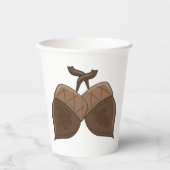 ドングリ素朴ンズオータムフォレスト自然 紙コップ (正面)