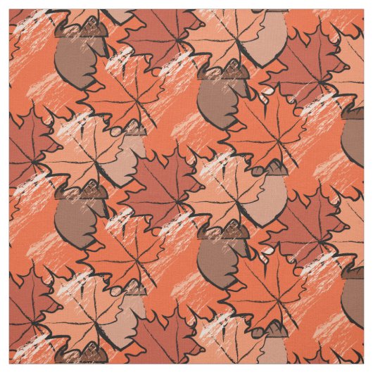 ドングリ葉スII ファブリック (見本)