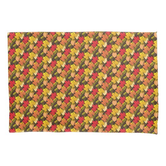 ドングリ葉スIV 枕カバー (正面)