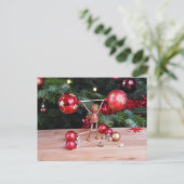 ドングリ遊スの小妖精や小人の装飾 ポストカード (スタンド正面)