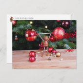 ドングリ遊スの小妖精や小人の装飾 ポストカード (正面/裏面)