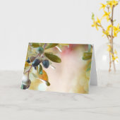 ドングリ カード (黄色い花)