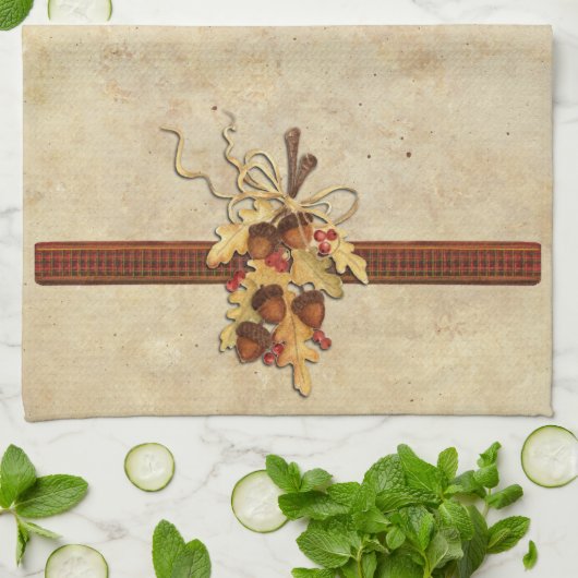 ドングリ キッチンタオル (折り畳み)