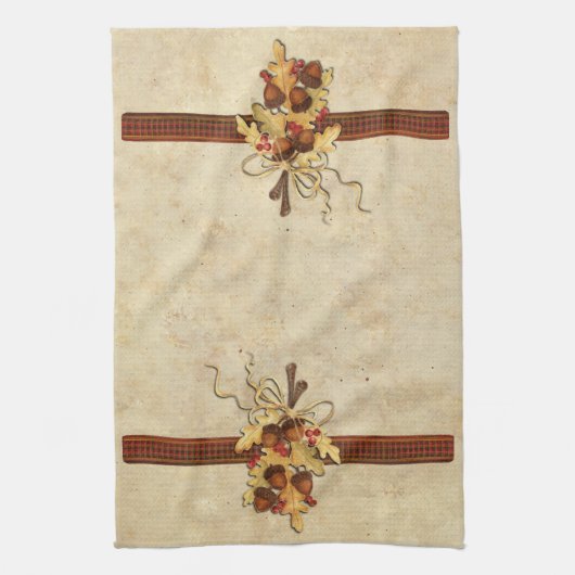 ドングリ キッチンタオル (縦)