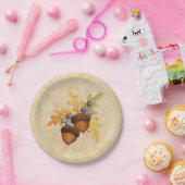 ドングリ ペーパープレート (パーティー)