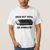 ドングルをドングルで締め出す Tシャツ (正面)