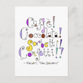 ドンジョバンニモーツァルトオペライタリアングルメ引用文 ポストカード (正面)