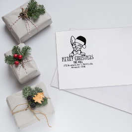 ドンスコイキャット差出人住所クリスマス ラバースタンプ