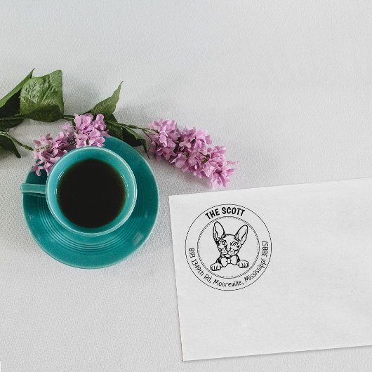 ドンスコイキャット差出人住所 ラバースタンプ