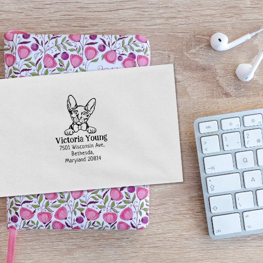 ドンスコイキャット差出人住所 ラバースタンプ